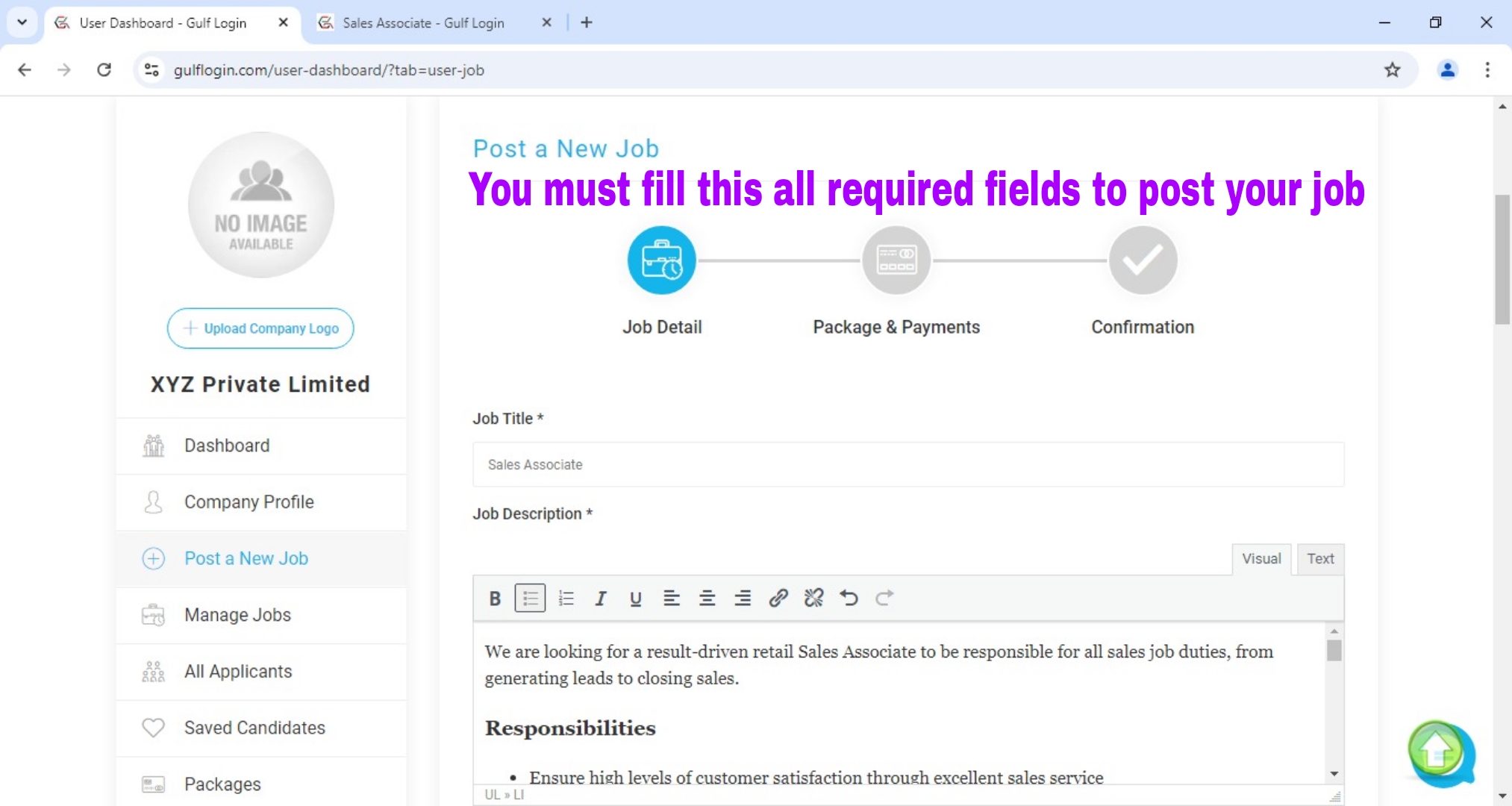 Job Post Guide For Desktop Users Image 18 Job Post Guide For Desktop Users Image 18