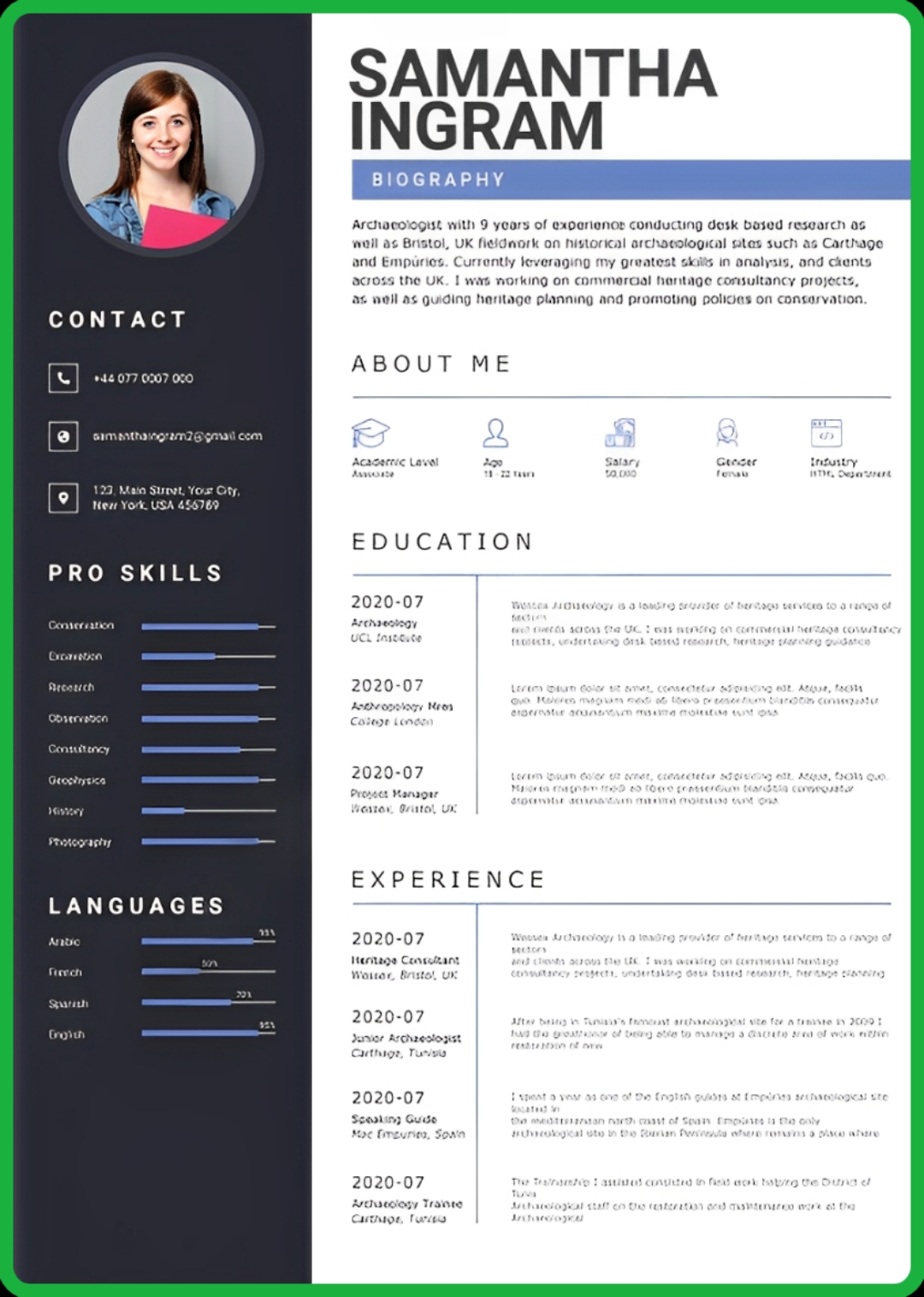 Free Resume Builder Template 1