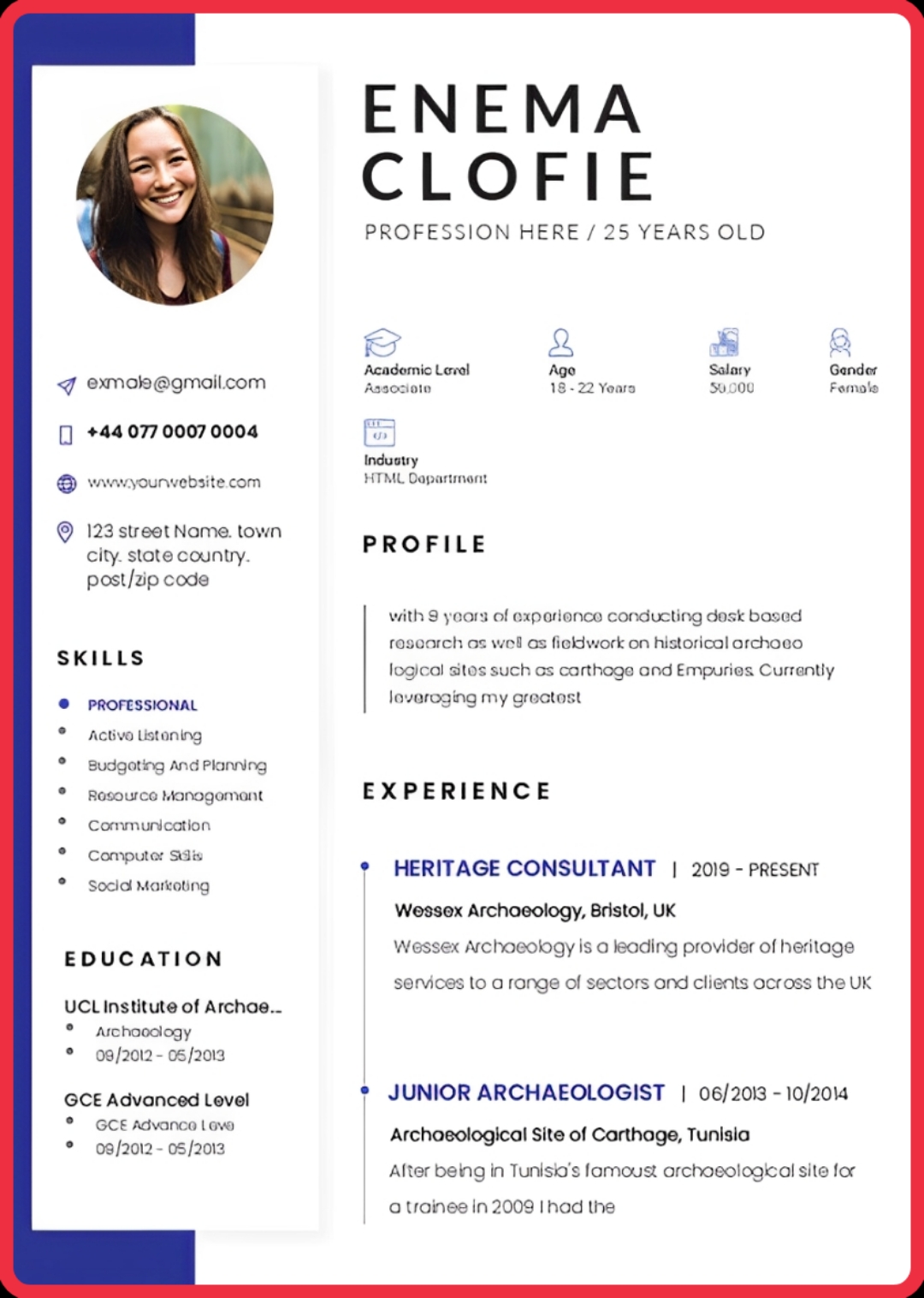 Free Resume Builder Template 15
