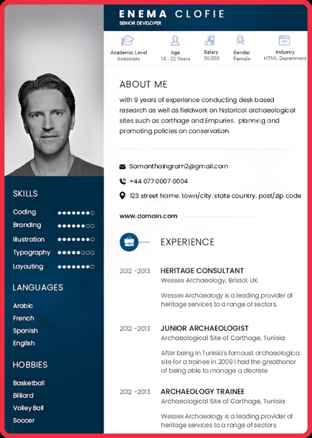 Free Resume Builder Template 16