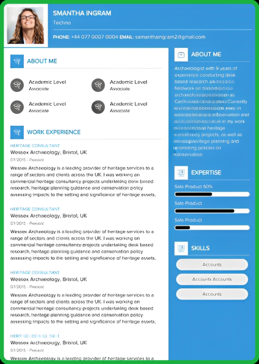 Free Resume Builder Template 2