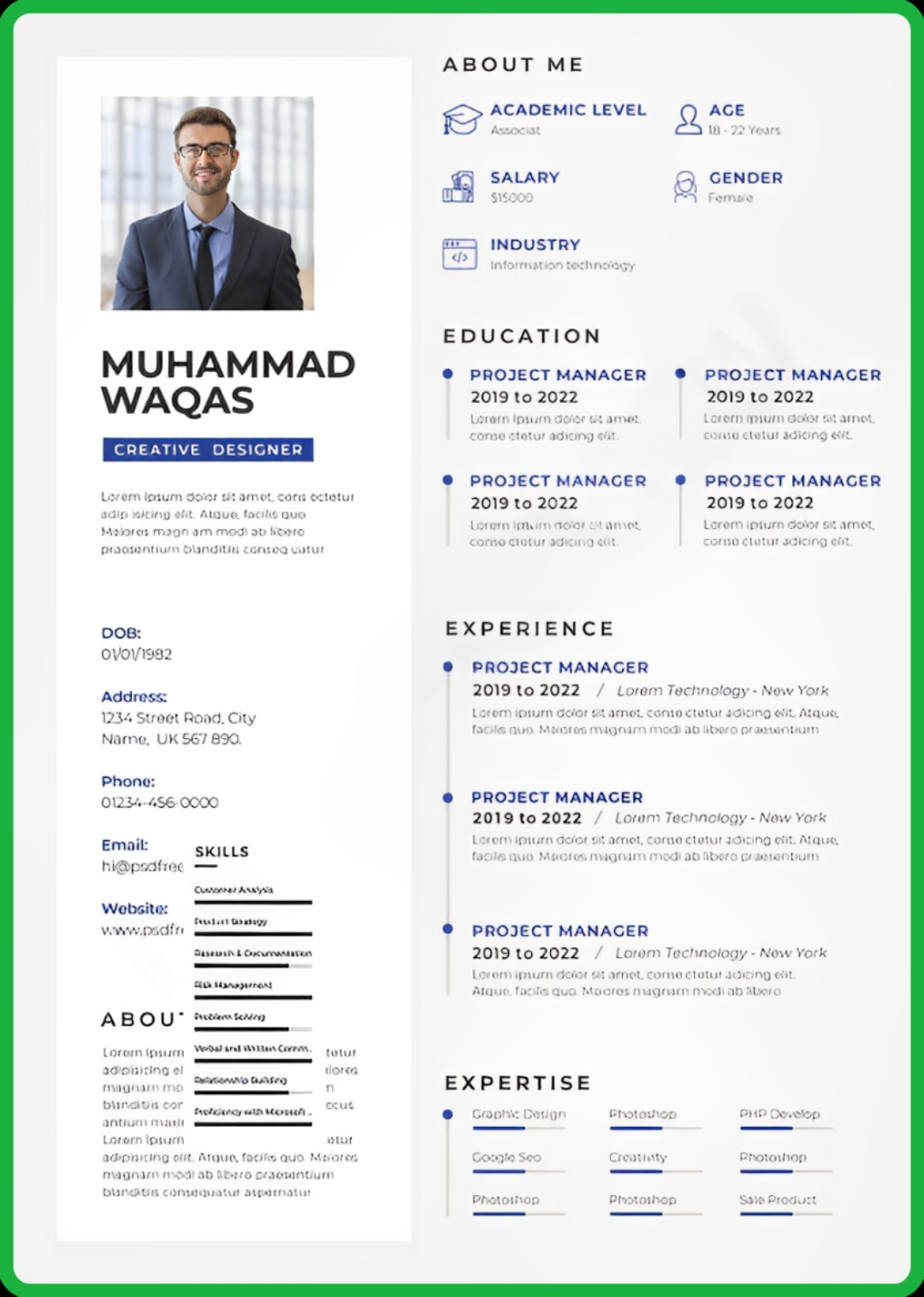 Free Resume Builder Template 7