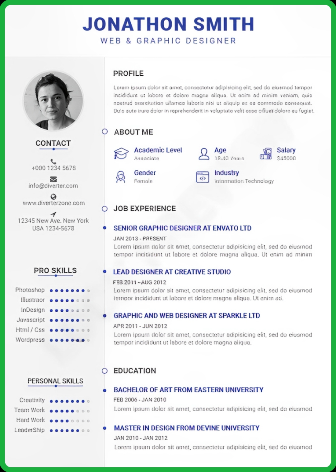 Free Resume Builder Template 8