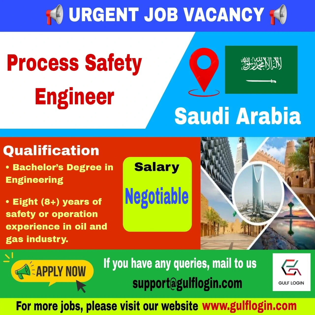 An Image of Process Safety Engineer Urgent Job Post